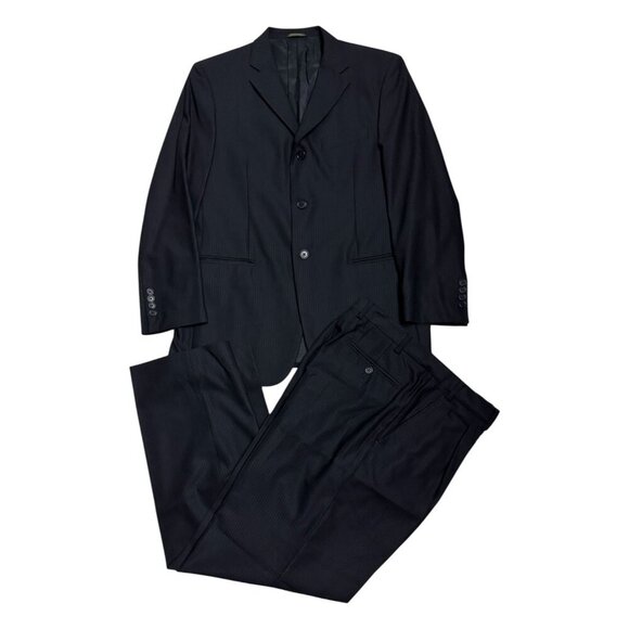 PRINCIPE Italian Wool Luxury Pinstripe 2-Piece Business Blazer SUIT 40R / Medium - Picture 8 of 10